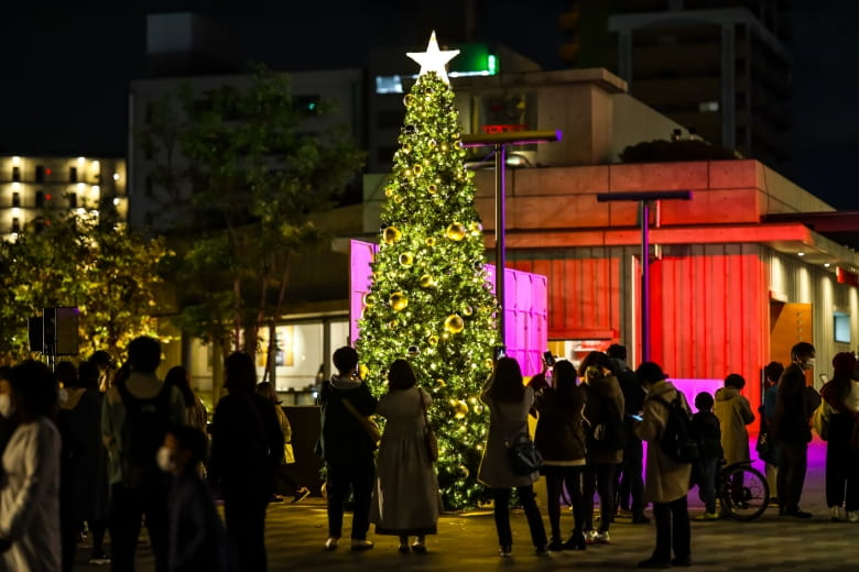 Winter illumination lighting ceremony