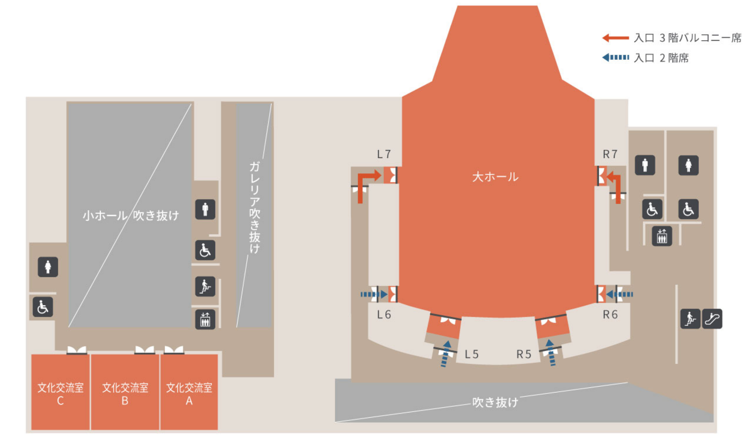 フロアマップ 【公式】フェニーチェ堺WEBサイト 堺市民芸術文化ホール
